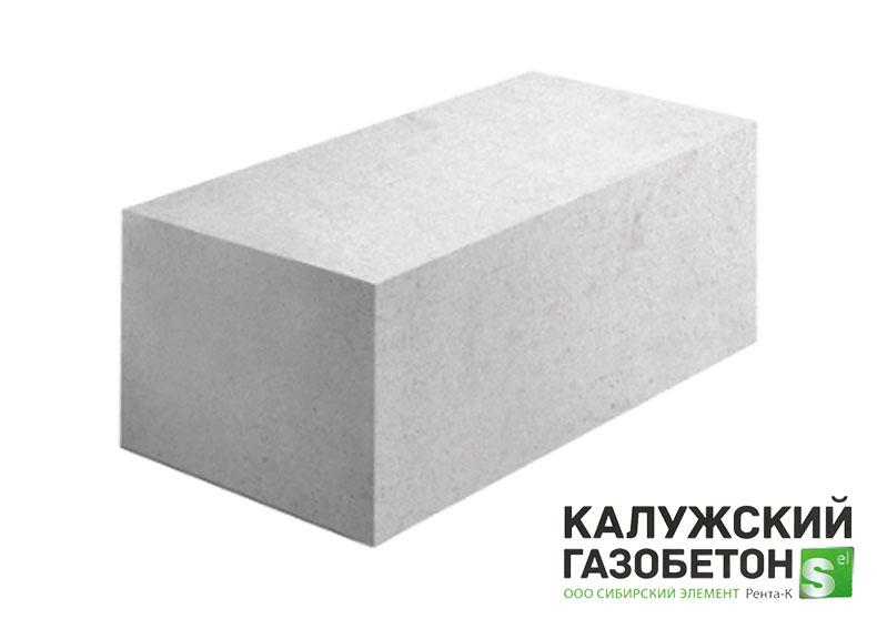Газобетонный блок стеновой Калужский D400 625х400х250 B2.5 фото 0