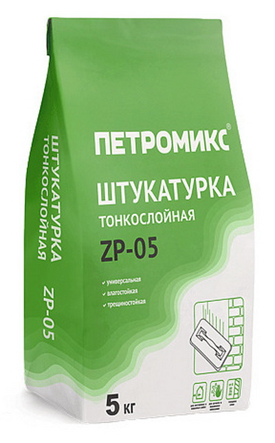 Штукатурка тонкослойная ПЕТРОМИКС ZP-05 Ш 5 кг